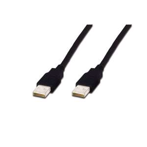 Kabel USB Digitus AK-300100-018-S USB A do USB A, 1,8 metra, czarny - Digitus Kabel USB
