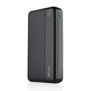 Astrum PB630 20000mAh schwarzes Schnellladegerät PD 3.0, QC 4.0 Powerbank mit 2x USB-A (2.4A), 1x Typ-C (22,5W), Li-Polymer-Zellen - Astrum