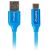 Lanberg Niebieski Kabel USB-C do USB-A, 0.5m, Quick Charge 3.0
