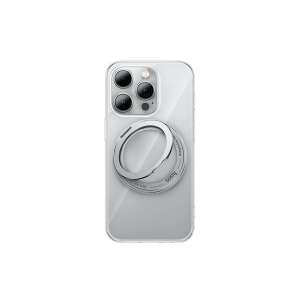 HOCO AS1 Rotating iPhone 15 Pro 6.1 TPU Case with MagSafe-compatible Ring Holder, Clear - Hoco