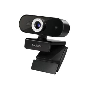 LogiLink UA0371 Full HD USB Webcam mit Mikrofon, Vorderansicht - Webcams