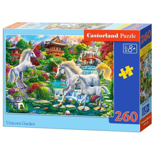 Castorland Egyszarvú Kert 260 darabos puzzle doboz