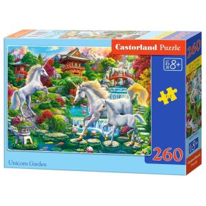 Pudełko puzzli Castorland Unicorn Garden 260 elementów - Castorland Puzzle