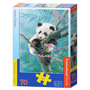 Puzzle Castorland Bamboo Dreams 70 de piese cu panda pentru copii - Castorland Puzzle
