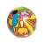 Bestway 36 inch inflatable beach ball with colorful ice cream design