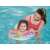 Child using Bestway Mermaid Swim Ring in a pool, 51cm inflatable ring for kids, colorful design with mermaids