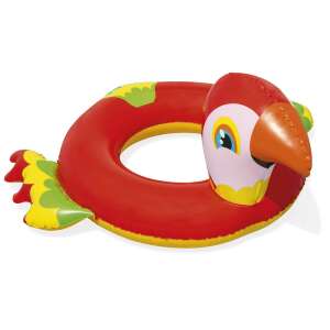 Bestway aufblasbarer Papageienring für Kinder, Schwimmbad Schwimmreifen, rot, gelb, grün - Schwimmreifen für Kinder