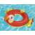Bestway inel gonflabil papagal pentru copii, plutitor pentru piscină, roșu, galben, verde