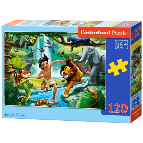 Castorland Księga Dżungli 120-elementowe puzzle dla dzieci od 6 lat