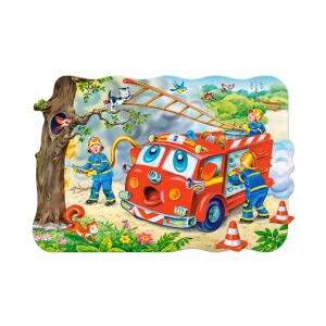 Złożone puzzle Castorland Wóz strażacki 20 elementów - Puzzle