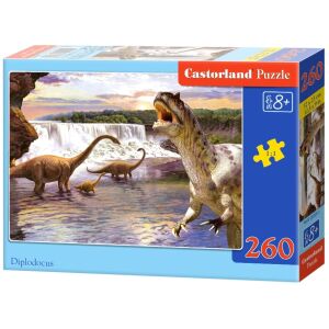Opakowanie Puzzli Castorland Diplodocus Dinosaur 260 Elementów - Castorland Puzzle