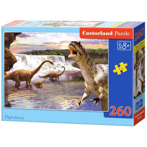Castorland Diplodocus Dinosaurier 260 Teile Puzzle Verpackung