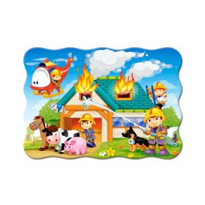 Castorland Feuerwehr im Einsatz fertiges 30-teiliges Puzzle - Puzzle