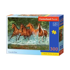 Castorland Cascade Run 300-teiliges Puzzle mit Pferden, die durch Wasser laufen - Castorland Puzzle