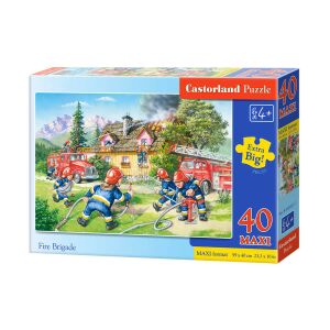 Castorland Hasičské puzzle, Maxi, 40 dielikov, pre deti od 4 rokov - Castorland Puzzle