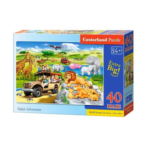 Castorland Safari-Abenteuer 40-teiliges Maxi-Puzzle für Kinder ab 4 Jahren