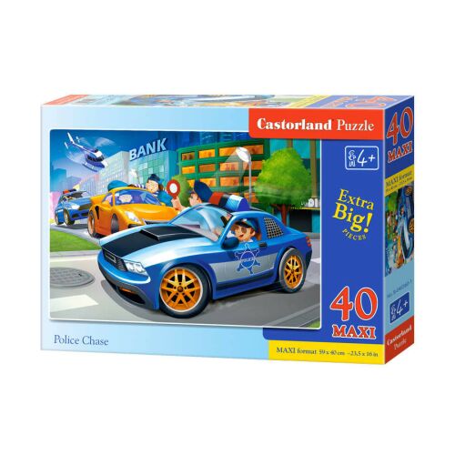 Castorland Rendőrségi Üldözés Maxi Puzzle, 40 darabos, doboz csomagolás - Castorland