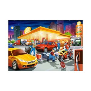 Castorland Benzinkút Puzzle, obrazek z puzzli Maxi 40-elementowych - Puzzle