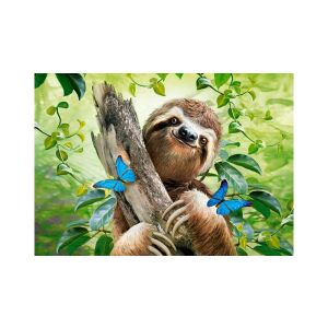 Castorland Lusta Medve Pillangókkal puzzle image - Puzzle