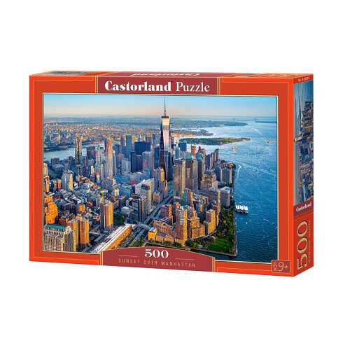 Castorland Puzzle 500 pieces, Sunset over Manhattan, jigsaw puzzle for adults and kids