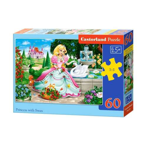 Castorland Puzzle Princezná s labuťou 60-dielna skladačka pre deti od 5 rokov