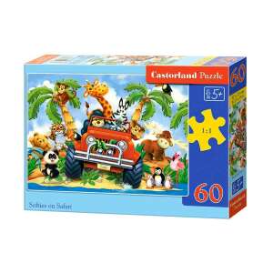 Puzzle Castorland Softies on Safari 60 dielikov pre deti od 5 rokov - Castorland Puzzle