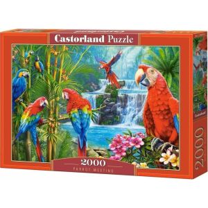 Puzzle Castorland Întâlnire cu Papagali 2000 Piese - Castorland Puzzle
