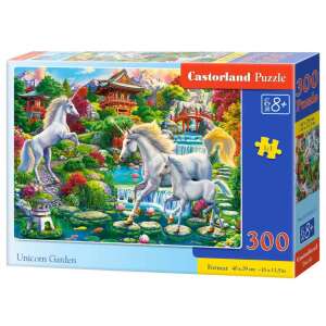 Puzzle Castorland 300 elementów, Ogród Jednorożców, przedstawiające piękny widok jednorożców w ogrodzie - Castorland Puzzle