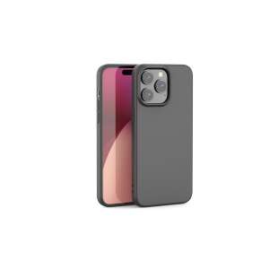 Black TPU phone case for iPhone 15 Pro Max, frosted matte finish - XO