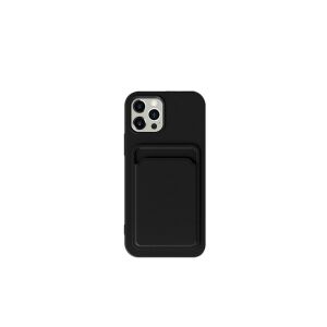 Black iPhone 15 TPU Case with Card Holder - XO