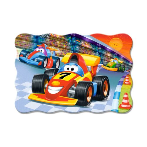 Hotové puzzle Castorland Závodné auto, 20 Maxi dielikov, puzzle so závodným autom
