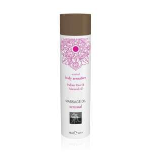 Sensual Massage Oil with Indian Rose & Almond Oil, 100ml - Massage cream & massage oil
