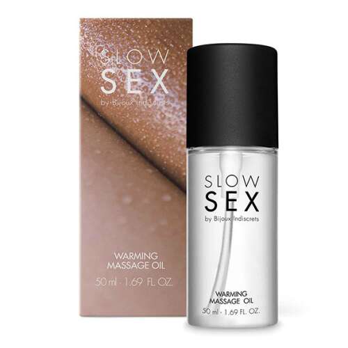 Bijoux Indiscrets Slow Sex Zahrievajúci Masážny Olej, 50ml