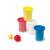 4er Pack Maped Creativ Pat Dough Modelliermasse in Rot, Blau, Weiß und Gelb