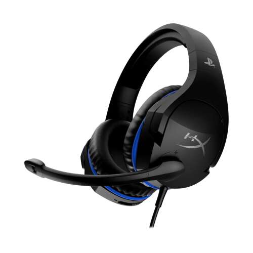 HyperX Cloud Stinger PS5 vezeték nélküli játékfejhallgató, fekete, kék díszítéssel - Hyperx
