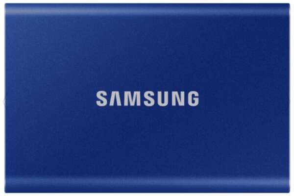 Samsung ssd t7 external, usb 3.2, 1tb, indigo blue