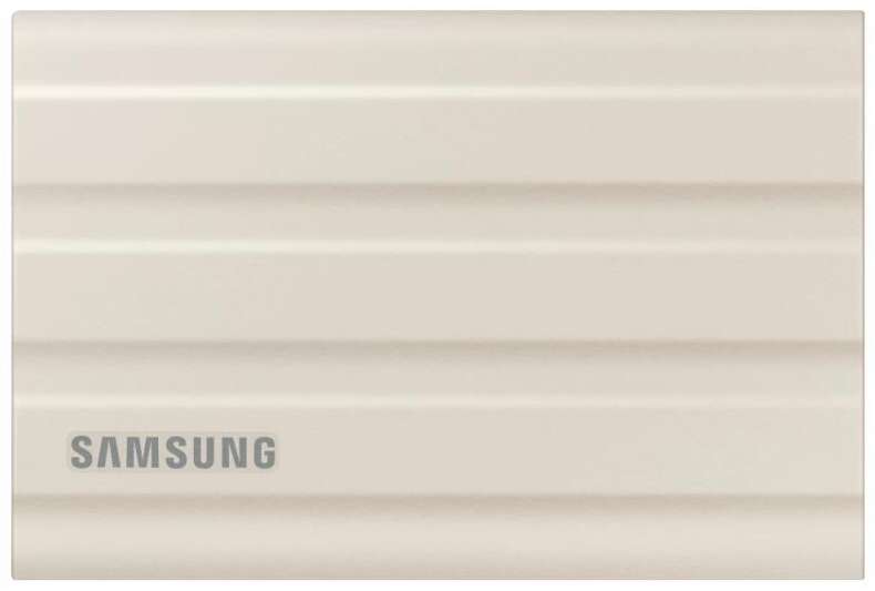 Samsung ssd t7 shield external beige, usb 3.2, 2tb
