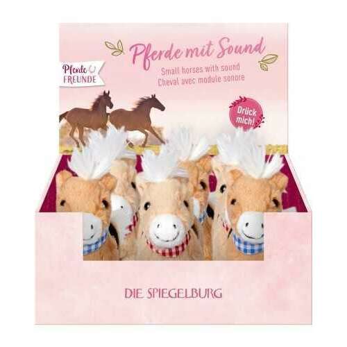 6 darabos kis plüss ló szett hanggal, Die Spiegelburg Horse Friends