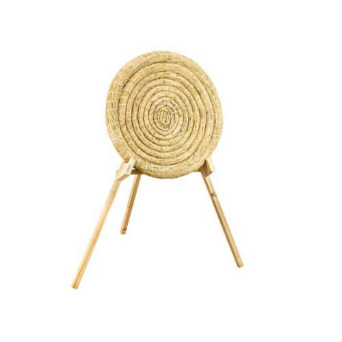 Sekuła Szalma íjász céltábla 65 x 6 cm, szalma céltábla fa állvánnyal