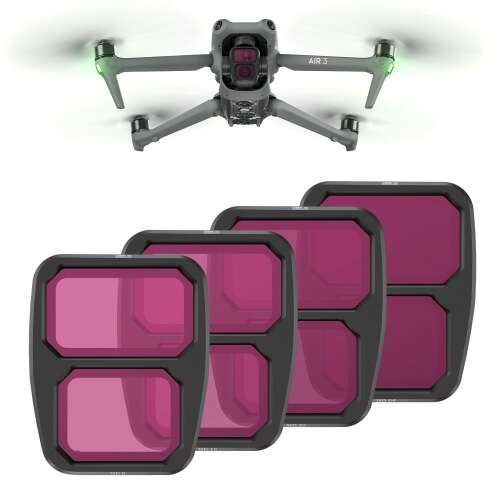 Sada ND filtrov STARTRC pre dron DJI Air 3, 4 kusy, ND8, ND16, ND32, ND64, hliníkový rám