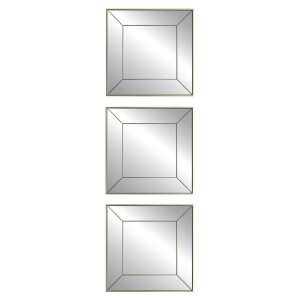 RENA - 3 db Négyszögletes Fali Tükör - 25cm - 3D Keret