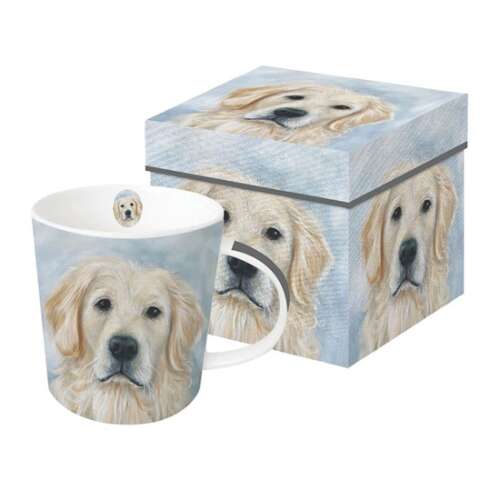 Quinn Golden Retriever porcelán bögre, 0,4l, dobozban