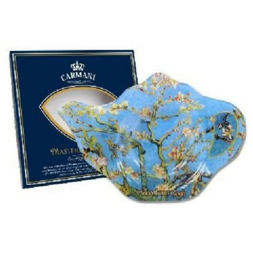 Carmani üveg teafilter tartó Van Gogh Mandulavirágzás mintával