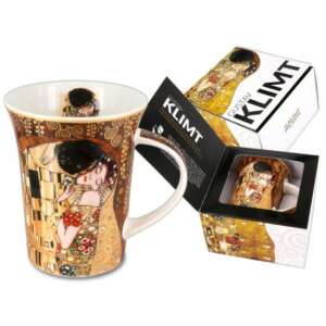 Klimt A csók porcelán bögre, 350ml, dobozban - Nonbrand Bögre
