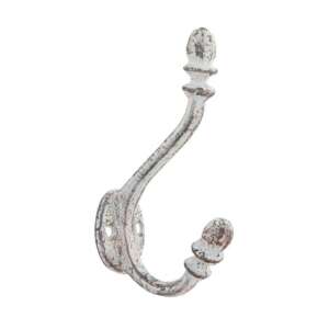 Fehér antik fém falifogas, CLEEF.6Y1525G - Fogas