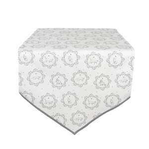 CLEEF.LGC65 asztali futó, 50x160cm, 100% pamut, Lovely Grey Cat mintával - Clayre & Eef