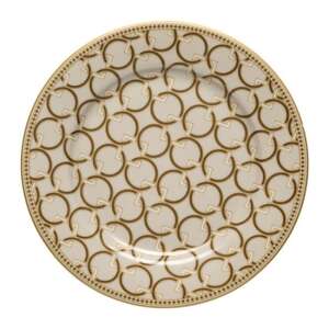 P.M. Déco porcelán desszerttányér, 19,5 cm, arany mintával - Tányér
