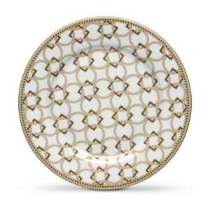 P.M. Déco porcelán desszerttányér, 19,5cm, arany mintával - Tányér