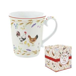 Country Life porcelánbögre csirke mintával, 275ml - Nonbrand Bögre