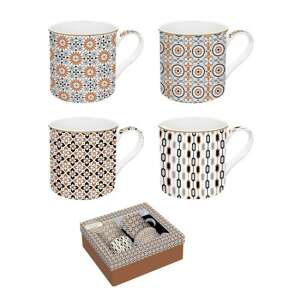 4 db-os Atmosphere Geoethnic porcelán bögre szett, 300ml, dobozban - Bögre